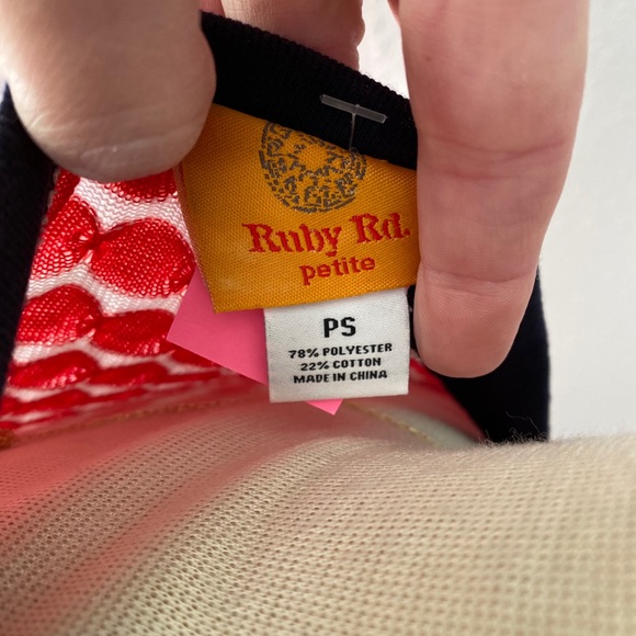 VTG Ruby Red 3/4 Sleeve Body Hugging Sweater- PS - Picture 2 of 7